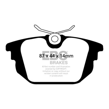 DP1214 Klocki hamulcowe ULTIMAX2 EBC Brakes Alfa Romeo 145 146 155 GTV Spider Fiat Barchetta Bravo Coupe Marea Marea Weekend Punto Lancia Delta Delta