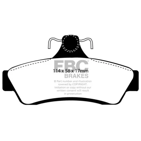 DP1506 Klocki hamulcowe ULTIMAX2 EBC Brakes Chevrolet Middle East and South Africa Caprice Lumina Holden Australia and New Zealand Commodore VT Commod