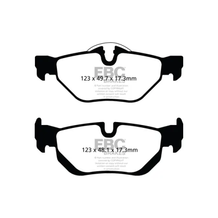 DPX2069 Klocki hamulcowe ULTIMAX2 EBC Brakes BMW 1 Series E81 118 1 Series E81 120 1 Series E81 123 1 Series E81 130 1 Series E82 Coupe 118 1 Series E