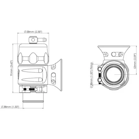Zawór blow off BOV Turbosmart TS-0205-1300 Supersonic