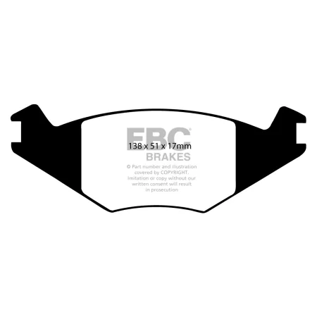 DP2515 Klocki hamulcowe GREENSTUFF EBC Brakes Seat Cordoba Ibiza 6K Volkswagen Derby Golf Mk2 Jetta Mk2 Polo 86C