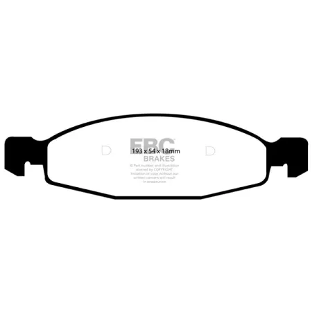 DP41312R Klocki hamulcowe YELLOWSTUFF EBC Brakes Jeep Grand Cherokee Jeep Grand Cherokee