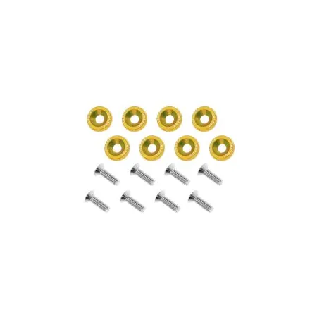 Ozdobne śrubki i podkładki JRspec Fender Washer złote