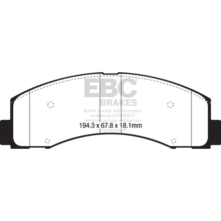 DP43088R Klocki hamulcowe YELLOWSTUFF EBC Brakes Ford Ford F150 F150 Expedition Lincoln Navigator