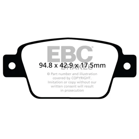 DPX2107 Klocki hamulcowe ULTIMAX2 EBC Brakes Alfa Romeo Chrysler UK Delta Fiat Bravo Lancia Delta MiTo