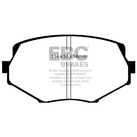 DP81002RPX Sportowe klocki hamulcowe RP-X Racing EBC Brakes Mazda MX5 Mk1 NA MX5 Mk2 NB