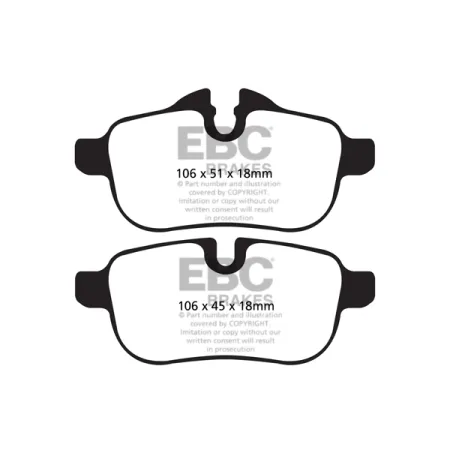 DP42046R Klocki hamulcowe YELLOWSTUFF EBC Brakes BMW Z4 E89 BMW Z4 E89 Z4