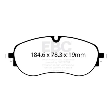 DP42452R Klocki hamulcowe YELLOWSTUFF EBC Brakes Audi Q4 etron Sportback Q4 etron Q4 etron quattro Sportback Q4 etron quattro Skoda Enyaq Coupe iV RS