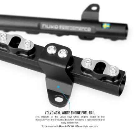 Nuke Performance Fuel Rail for Volvo 6cyl White Engine 960/S90/V90