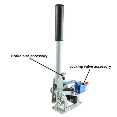 Hydrauliczny Hamulec Ręczny Odwrócony Mechanizm Montaż Poziomy / Pionowy RacingPedalBoxes - Szary