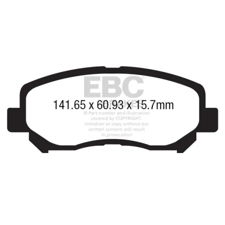 DP42134R Klocki hamulcowe YELLOWSTUFF EBC Brakes Mazda CX-5 2012-2017