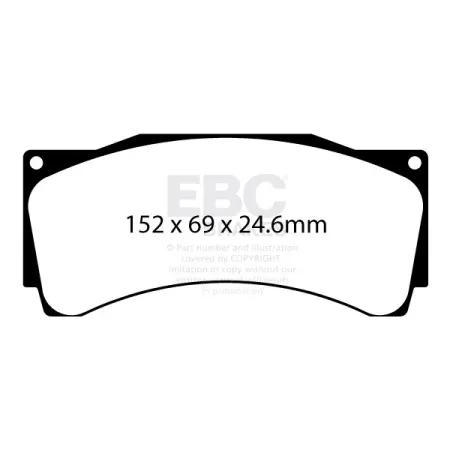 DP8080.24SR11 Sportowe klocki hamulcowe Sintered SR11™ EBC Brakes