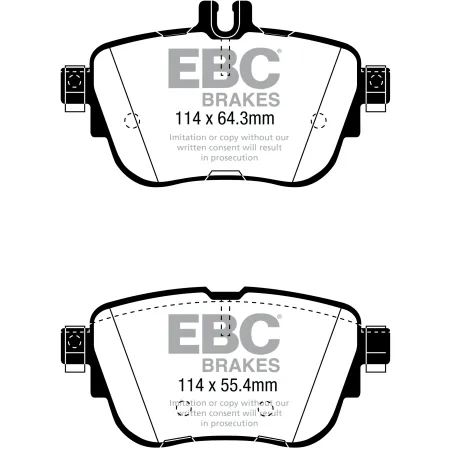 DP42297R Klocki hamulcowe YELLOWSTUFF EBC Brakes Mercedes-Benz CLS Coupe C257 CLS300d Mercedes-Benz E300 W213 E350 W213 EClass W213 E200 EClass W213 E