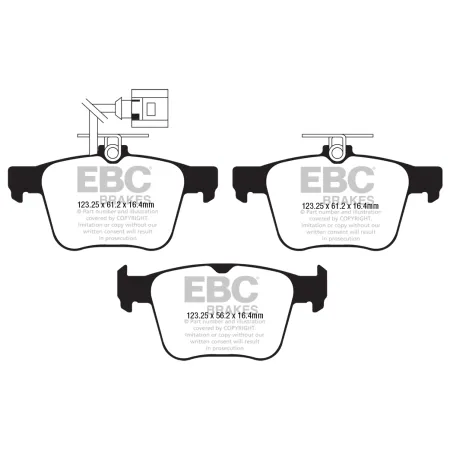 DP42295R Klocki hamulcowe YELLOWSTUFF EBC Brakes Audi RS3 8V RS3 8Y RSQ3 F3 TTRS quattro 8S Audi TT RS quattro RS3