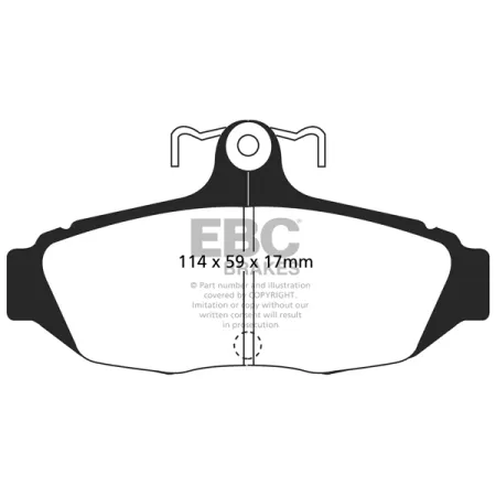 DP1172 Klocki hamulcowe ULTIMAX2 EBC Brakes Ford Mustang 3rd Generation