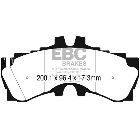 DP42323R Klocki hamulcowe YELLOWSTUFF EBC Brakes Lexus LC500 LC500h LS500h XF50 Lexus LC500 LC500h LS500h XF50 F-Sport