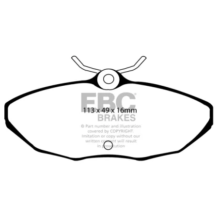 DP1221/2 Klocki hamulcowe ULTIMAX2 EBC Brakes Jaguar XJ6 XJ8 SType