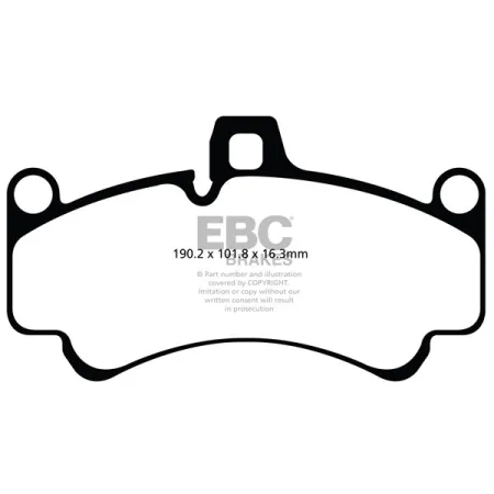 DP81516.18SR21 Sportowe klocki hamulcowe Sintered SR21™ EBC Brakes Porsche 911 996 GT2 911 996 GT3 911 997 GT3 911 997 Turbo 911 997 Turbo S