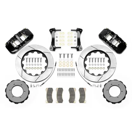 Wilwood 140-15525 AERO6 Big Brake Truck Przedni zestaw hamulcowy czarny Nissan Patrol Y61 1997-2018