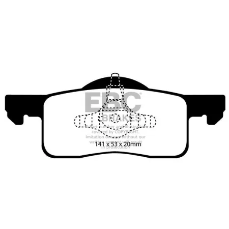 DP1652 Klocki hamulcowe ULTIMAX2 EBC Brakes Ford Expedition Lincoln Navigator