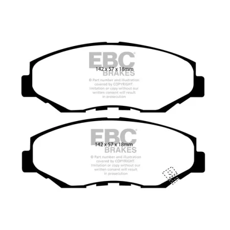 DP71655 Klocki hamulcowe GREENSTUFF EBC Brakes Honda CR-V Element Pilot