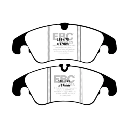 DPX2055 Klocki hamulcowe ULTIMAX2 EBC Brakes Ford Focus Mk2 Focus Mk2 RS Focus Mk2 RS500