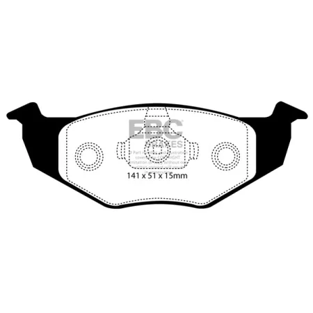 DP1137 Klocki hamulcowe ULTIMAX2 EBC Brakes Seat Cordoba Ibiza 6K Toledo Volkswagen Caddy Kombi Golf Mk3 Golf Mk4 Polo 6N Polo 6N2 Vento