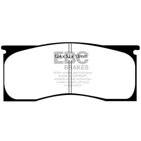 DP41157R Klocki hamulcowe YELLOWSTUFF EBC Brakes Ford Mustang 1st Generation PLYMOUTH Barracuda Dodge Dart Ford Fairlane Falcon Mustang 1st Gen Ranche