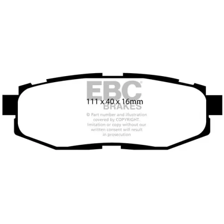 DP51758NDX Klocki hamulcowe BLUESTUFF NDX EBC Brakes Subaru BRZ Toyota GT86 SCION FR-S Subaru BRZ Forester SJ Legacy Outback Tribeca Toyota 86 Legacy