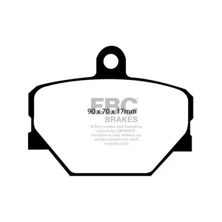 DP41287R Klocki hamulcowe YELLOWSTUFF EBC Brakes Smart Crossblade Fortwo W450 Fortwo W451 Fortwo W451 Brabus Roadster CityCabrio CityCoupe