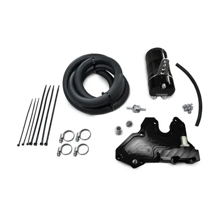 Oil Catch Can Kit Large Black 17 mm RTMG Performance for 1.8 / 2.0 TSI EA888.3