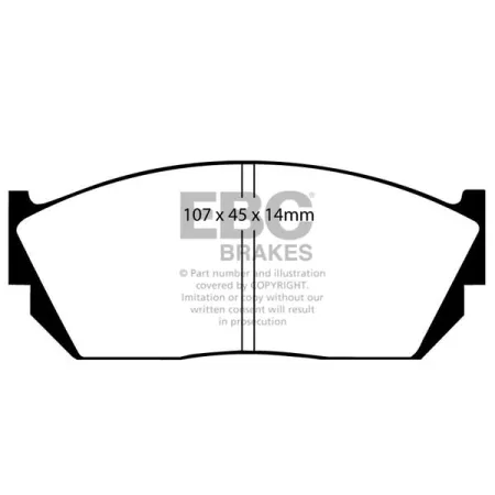 DP432 Klocki hamulcowe ULTIMAX2 EBC Brakes Honda Accord SY Ballade Civic 2nd Gen SL Civic 3rd Gen AG Civic 3rd Gen AH Civic CRX AF5 Civic Shuttle AR C