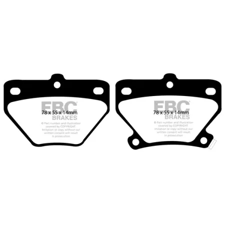 DP41326R Klocki hamulcowe YELLOWSTUFF EBC Brakes Toyota Celica ZZT230 Celica ZZT231 Corolla Verso Prius NHW11 Will ZZE127 Will ZZE128 Will ZZE129 Yari