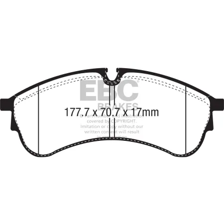 DPX2339 Klocki hamulcowe ULTIMAX2 EBC Brakes Volkswagen COMMERCIAL Crafter CR50 MAN COMMERCIAL TGE