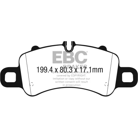 DP42307R Klocki hamulcowe YELLOWSTUFF EBC Brakes Porsche 718 Spyder 982 Boxster 718 Cayman 718 Porsche 911 991/2 Boxster 718 Cayman 718 911 991/2 Carr