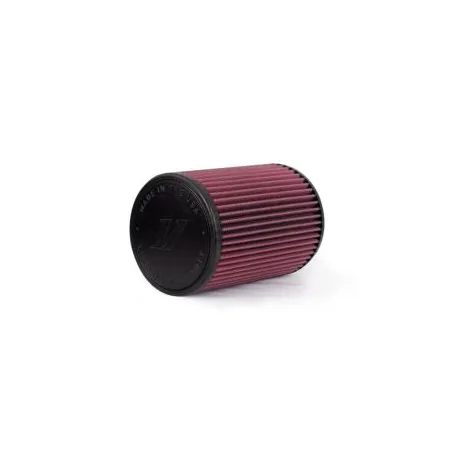 Mishimoto Air Filter w/ Molded Logo Red Oil 8 Layer Cotton w/ Worm Gear Clamp