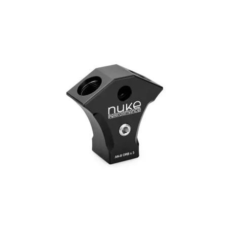 Nuke Performance Y-Block Adapter Fitting AN-8 ORB 3x