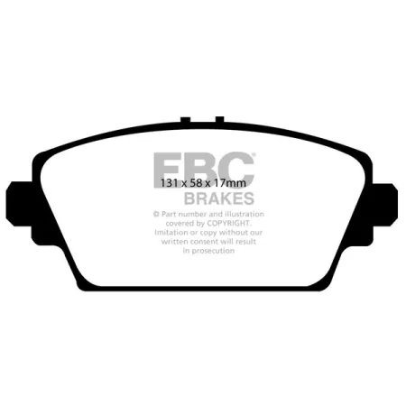 DP51339NDX Klocki hamulcowe BLUESTUFF NDX EBC Brakes Honda Accord CG Accord CH MG ZR ZS Nissan Almera Tino Primera P12 Primera W12 Accord TypeV