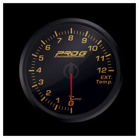 Wskaźnik Pro G Race Series 2 RC, temperatury spalin EGT °C RED 60mm