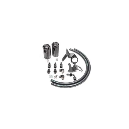 Dual Catch Can Kit for Ford Mustang GT 11-14 Fluid Lock Radium Engineering