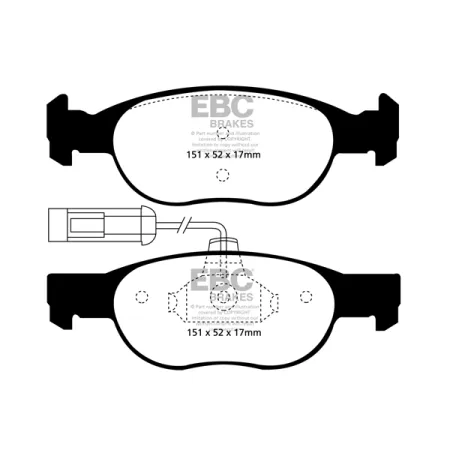 DP21059/2 Klocki hamulcowe GREENSTUFF EBC Brakes Alfa Romeo 145 146