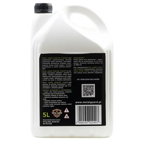 Dodatek Do Paliwa Metal Guard Injector Cleaner CLP czyści wtryskiwacze i układ paliwowy 5L + gratis 200ml