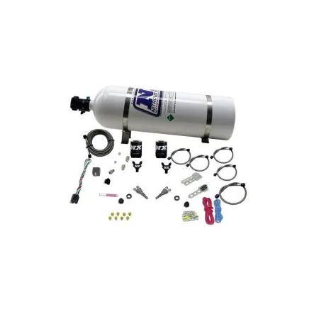 Dual Nozzle Nitrous System with 15Lb Bottle for GM TBI ALL (50-75-100-125HP) Nitrous Express NX 20218-15