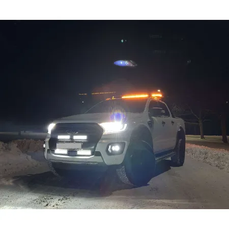 Lampa Ostrzegawcza Kogut Panel LED Purelux Flash 1200 12V 24V 1220mm 186W