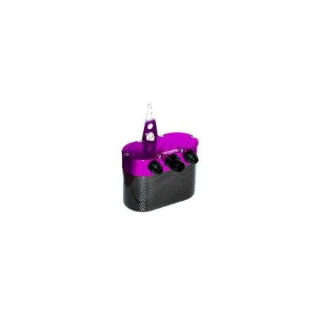 Universal Carbon Fiber Oil Catch Can - Small Purple RTMG Performance