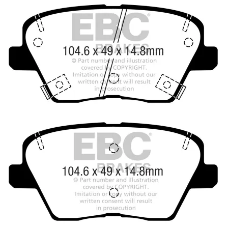 DP42363R Klocki hamulcowe YELLOWSTUFF EBC Brakes Hyundai KIA Ceed CD ProCeed CD XCeed i30 PD