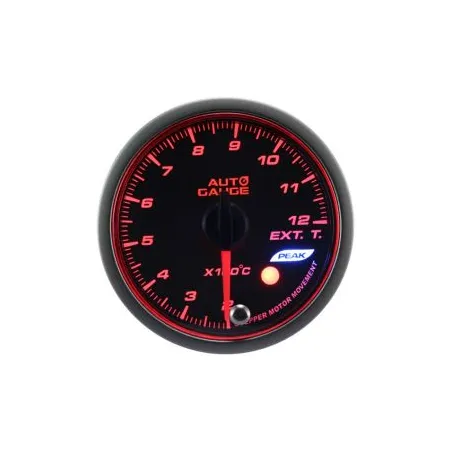 Wskaźnik New Auto Gauge EGT temperatura spalin seria Stepper Motor Peak 52mm bursztynowy