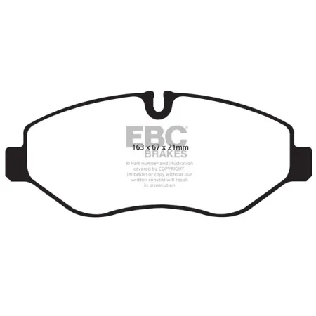 DP1980 Klocki hamulcowe ULTIMAX2 EBC Brakes IVECO COMMERCIAL Daily 20062011 29L Daily 20062011 35C Daily 20062011 35S Daily 20062011 40C Daily 2006201