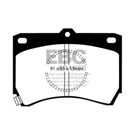 DP655 Klocki hamulcowe ULTIMAX2 EBC Brakes Mazda 323 323 Estate SAO Penza