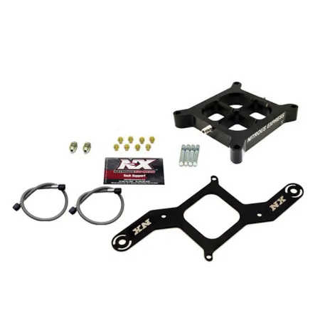 Single Entry Pro Power Crossbar Plate Convesion 4150 Flange 100-500Hp Nitrous Express NX NX609